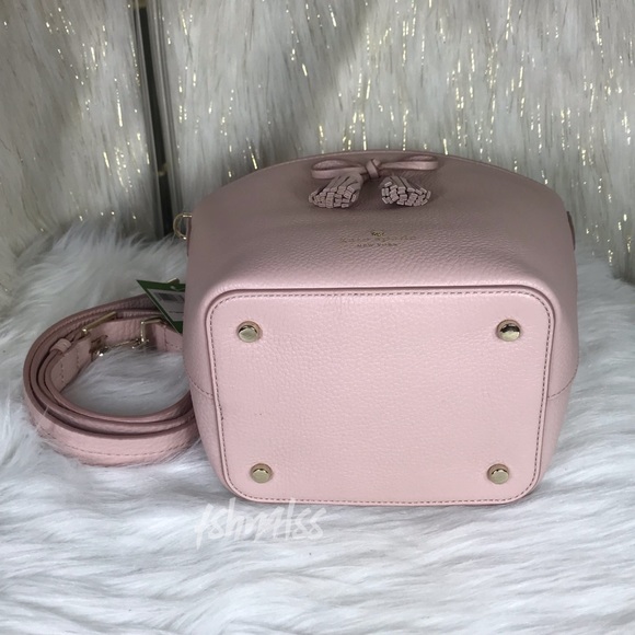 🔥SALE🔥 KATE SPADE HAYES VANESSA PINK BUCKET BAG - Picture 5 of 8